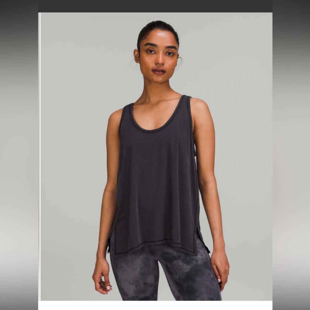Lululemon Ease Of It All Tank Top Dark Grey Woman’s 8